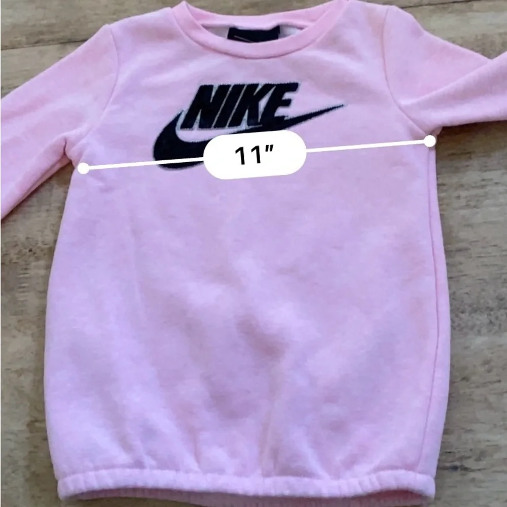 Nike Toddler Sz 2T‎ Pink Heather Velour Logo Sweatshirt
